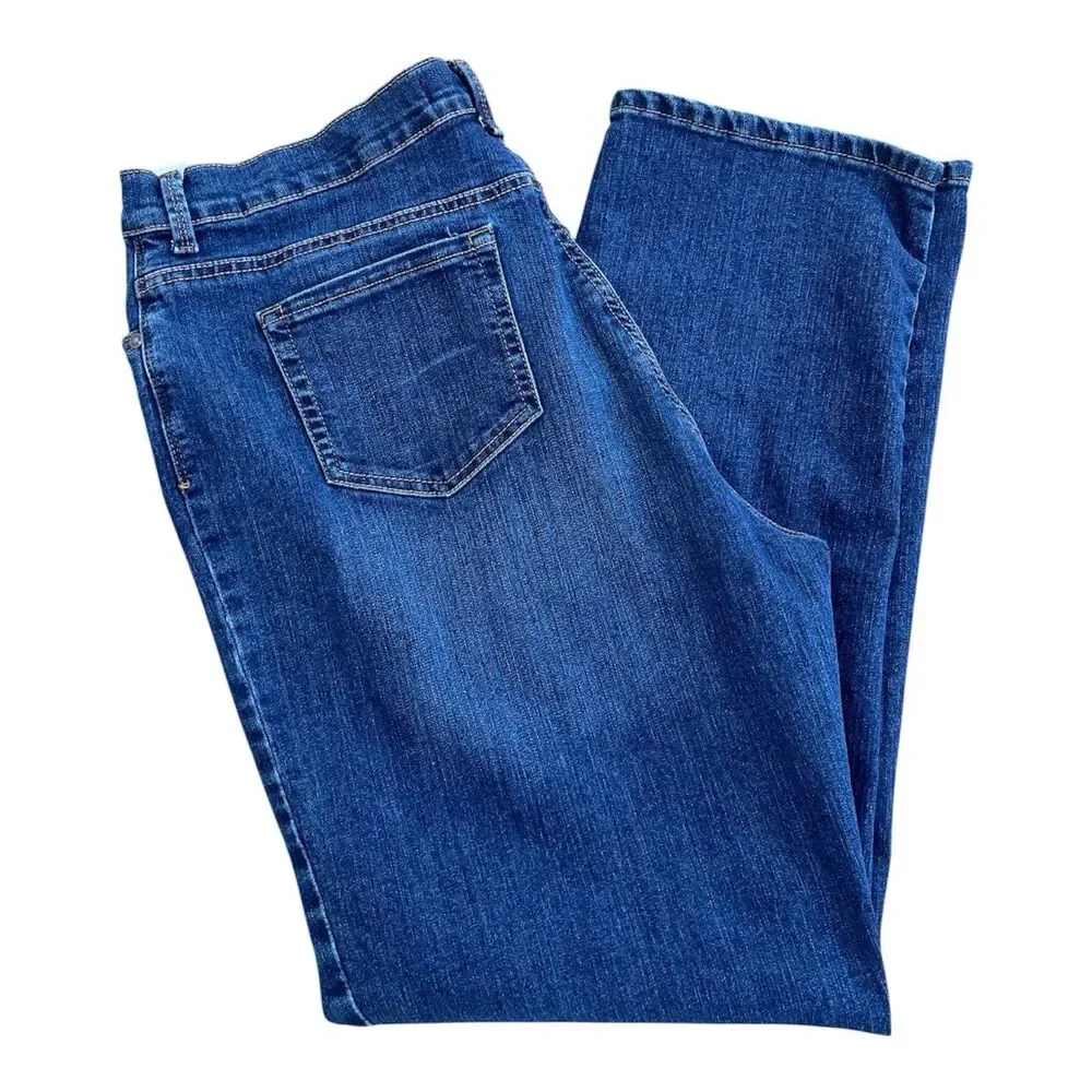 Gloria Vanderbilt Amanda Women's Straight LegJeansSize 18 Missy Average Blue